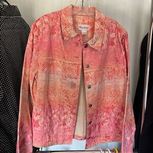 TanJay Floral Pink Jean Jacket